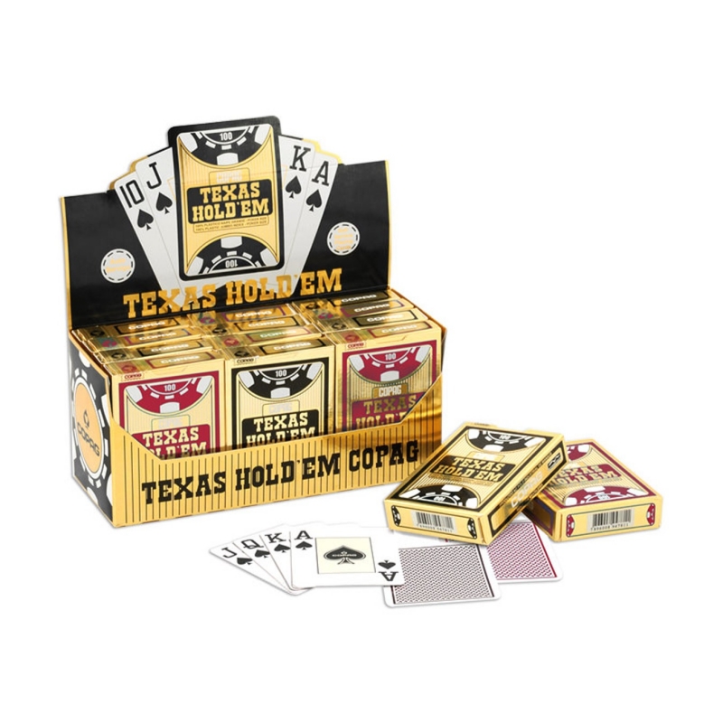 Baralho de Poker Copag Texas Hold'em Borgonha, Total Luxo - TOTAL LUXO